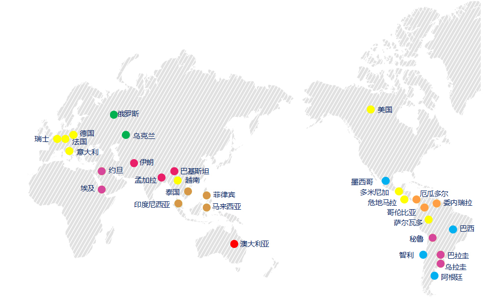 金沙乐娱场app下载，已与五大洲、36个国家、155个国际客户建立了业务合作关系。